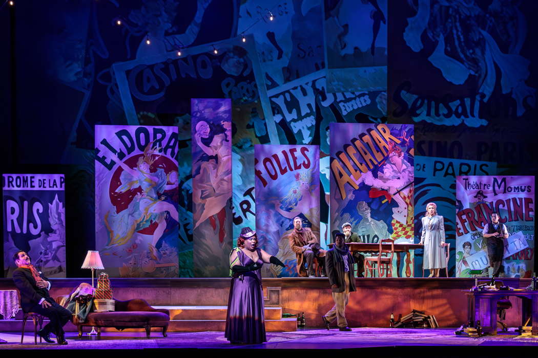 A scene from San Diego Opera's production of Puccini's 'La bohème'. Photo © 2024 Karli Cadel