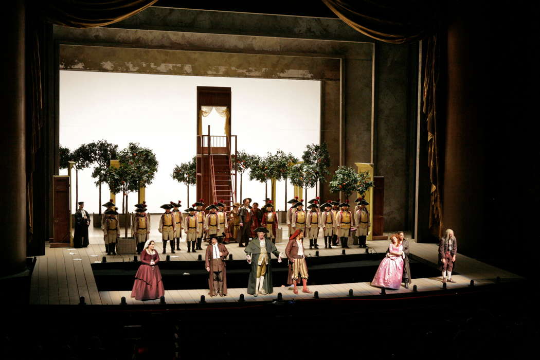 A scene from Act II of Rossini's 'Il Barbiere di Siviglia' at New York Metropolitan Opera. Photo © 2006 Ken Howard