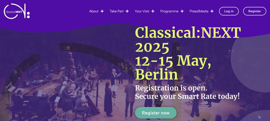 Online advertising for Classical:Next 2025