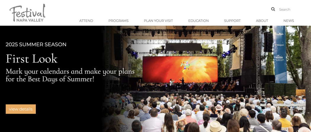 Festival Napa Valley 2025 - online publicity