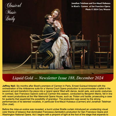 Classical Music Daily's December 2024 newsletter