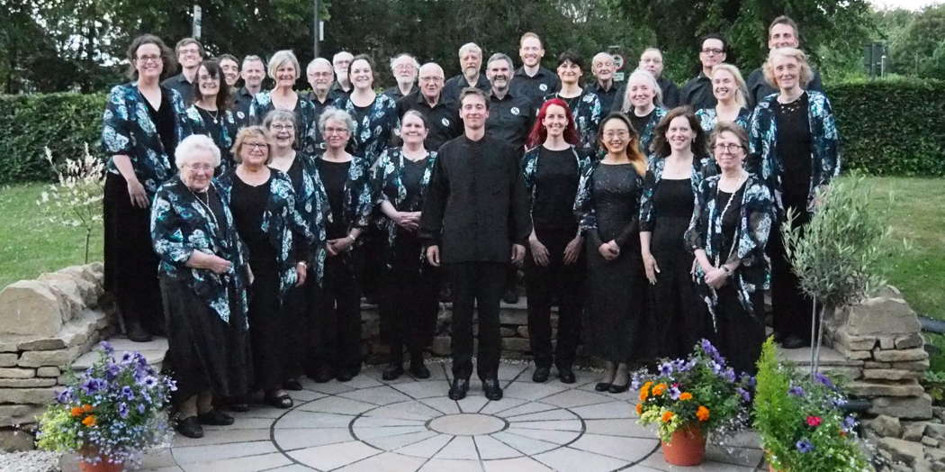 The Sitwell Singers with conductor Dexter Drown (centre) in 2023