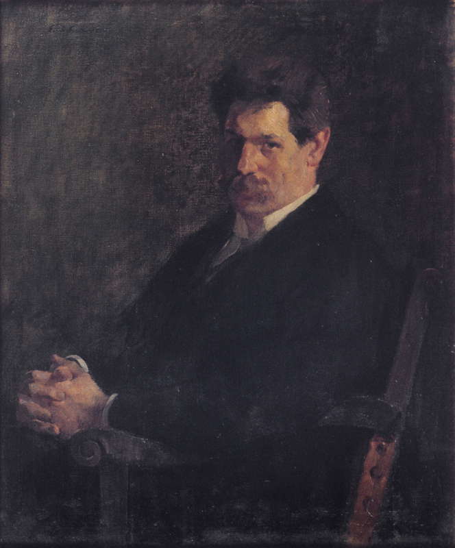 1912 portrait of Albert Schweitzer by Émile Schneider