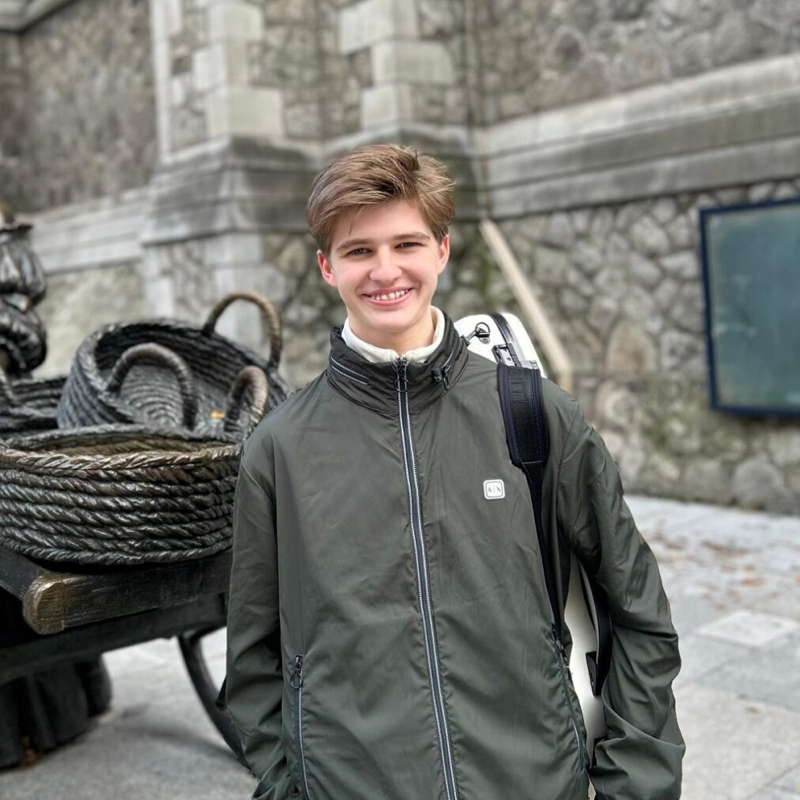 Violinist Peter Ryan, leader of the National Youth Orchestra of Great Britain