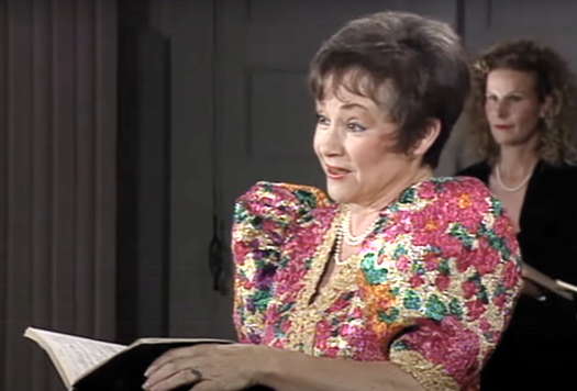 Edith Mathis (1938-2025) singing Haydn in Lucerne in 1992. Photo © 1992 EuroArts
