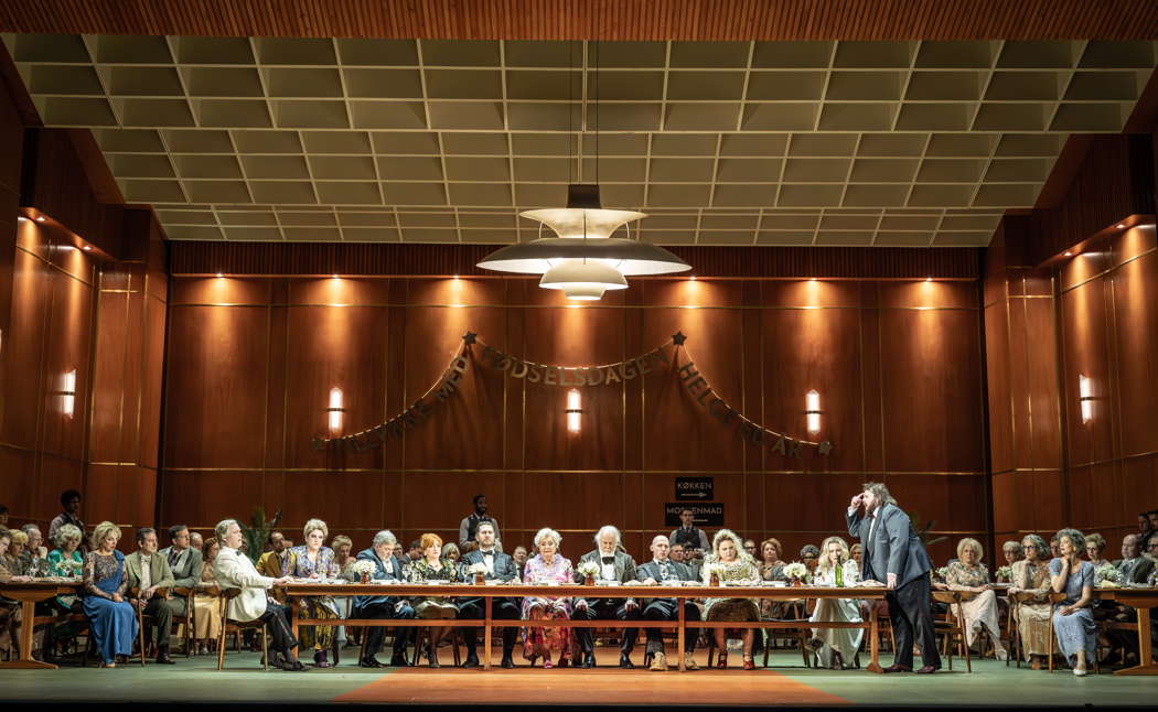 A scene from Mark-Anthony Turnage's 2025 opera 'Festen' at Covent Garden. Photo © 2025 Marc Brenner