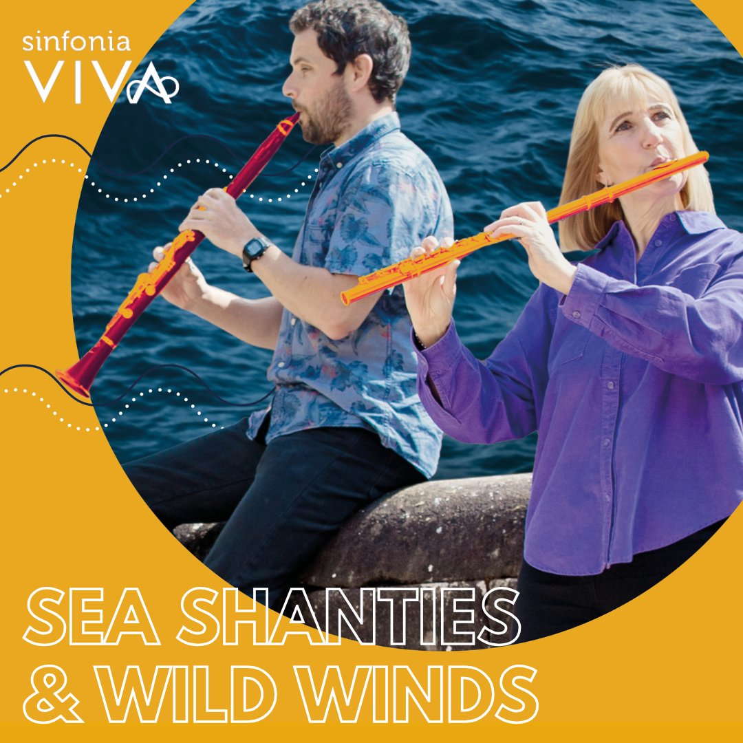 Publicity for Sinfonia Viva's 'Sea Shanties and Wild Winds' concert