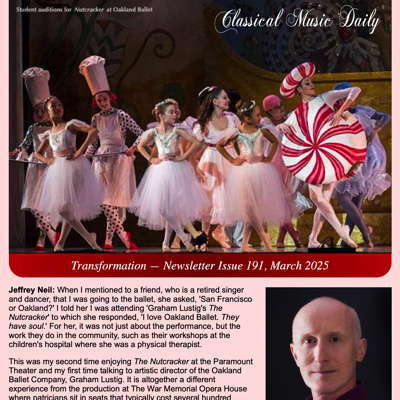 Classical Music Daily's March 2025 newsletter