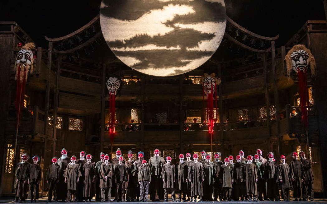 A scene from Andrei Şerban's production of Puccini's 'Turandot' at Covent Garden. Photo © 2025 Tristram Kenton