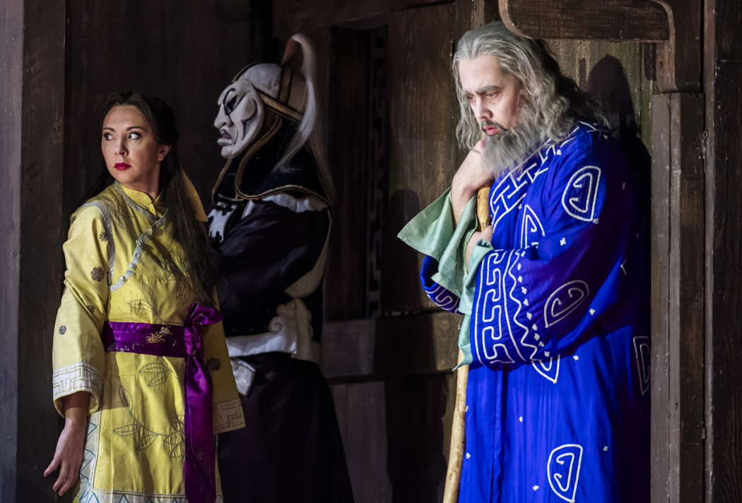Anna Princeva as Liù and Adam Palka as Timur in 'Turandot' at Covent Garden. Photo © 2025 Tristram Kenton