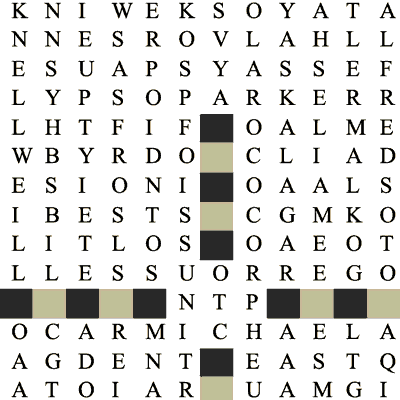 A section of the 'Atayoskewin' word puzzle containing the word 'atayoskewin'