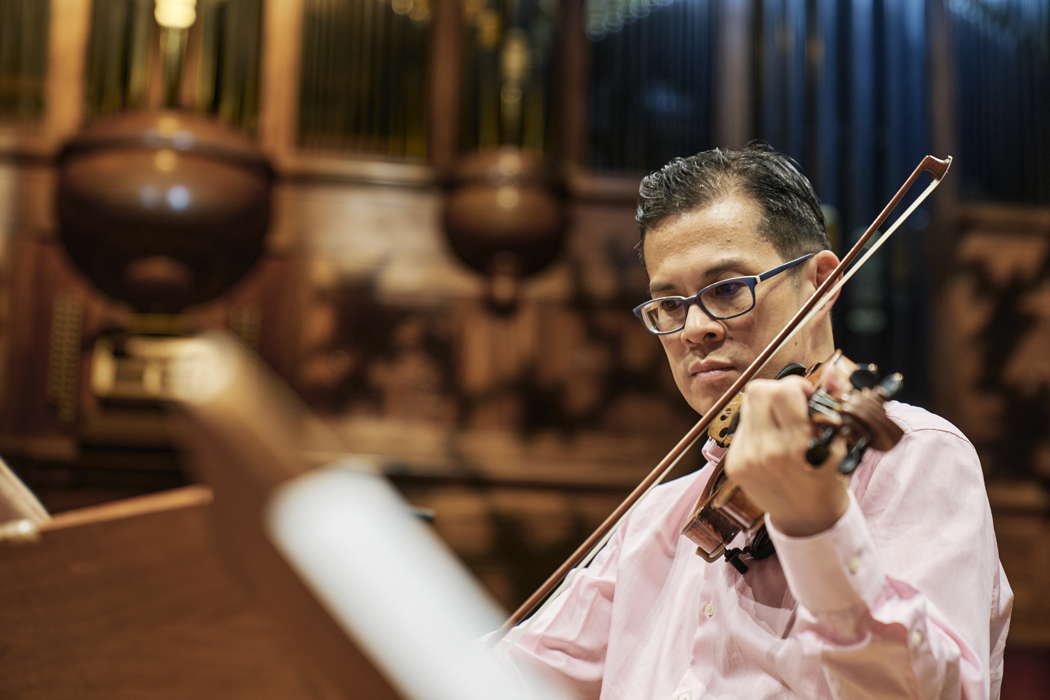 American violinist David Chan. Photo © 2020 Tey Tat Keng