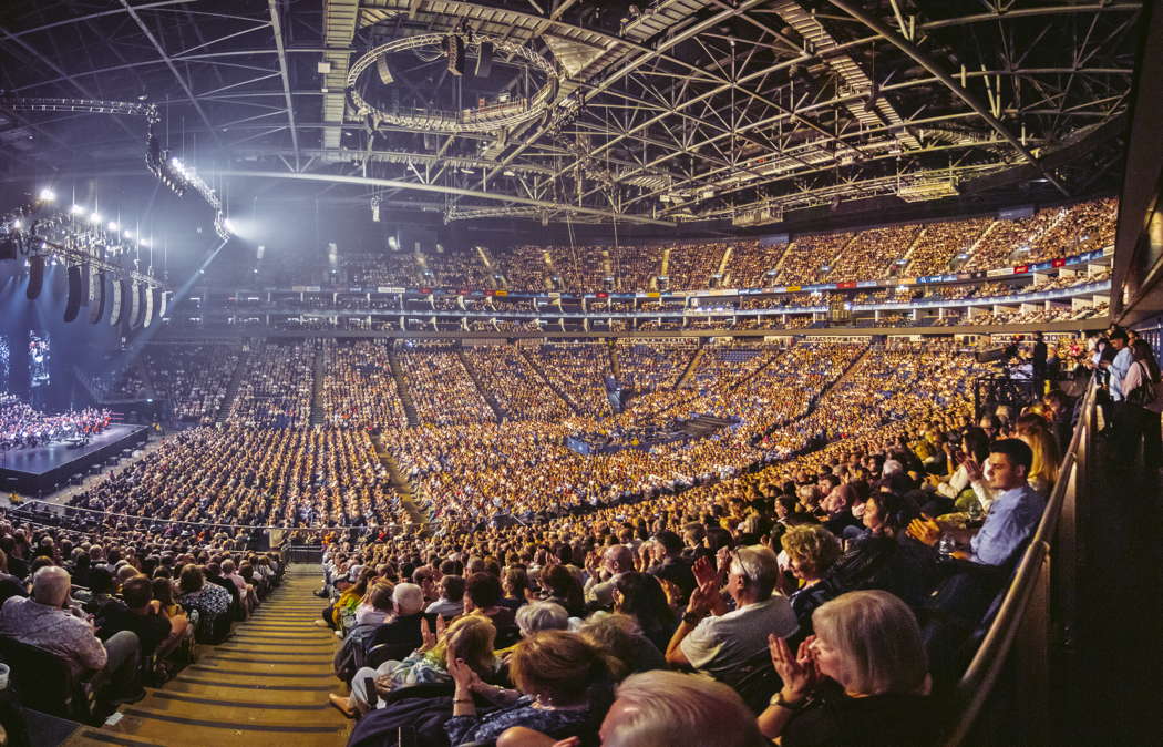 Some of the audience at the O2 Arena in London on 2 May 2025. Photo © 2025 Luca Rosetti