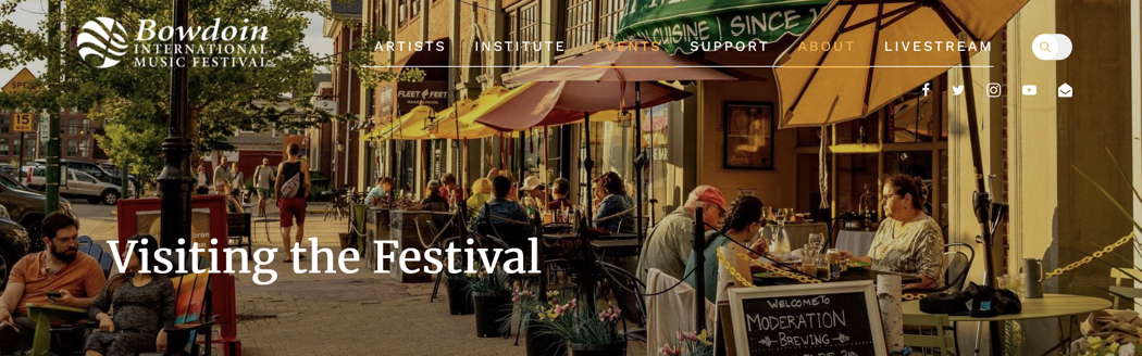 A screenshot from the BIMF website