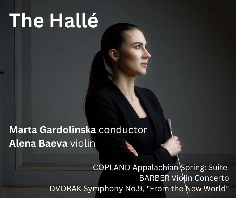 Publicity for the Hallé Orchestra's Nottingham concert featuring conductor Marta Gardolińska