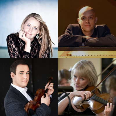 Clockwise from top left: Katherine Jenkinson, Viv McLean, Fiona Bonds and Jack Liebeck