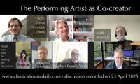 The performing artist as co-creator - Discussion chaired by John Dante Prevedini