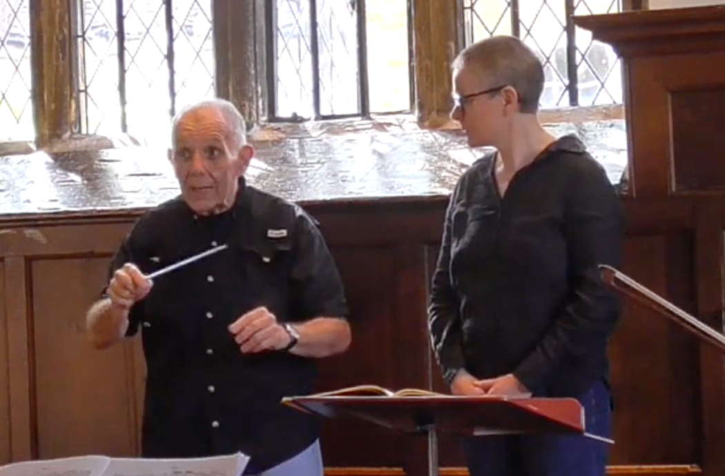 Rodolfo Saglimbeni at Sherborne Summer School of Music in July 2024, teaching Charlotte Harber, who cried when she heard the news of Rodolfo's death